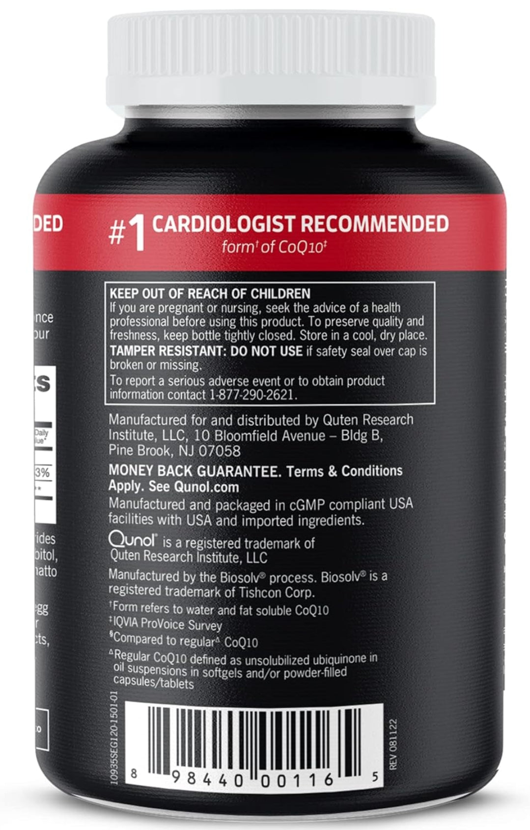 Qunol CoQ10 100mg Softgels