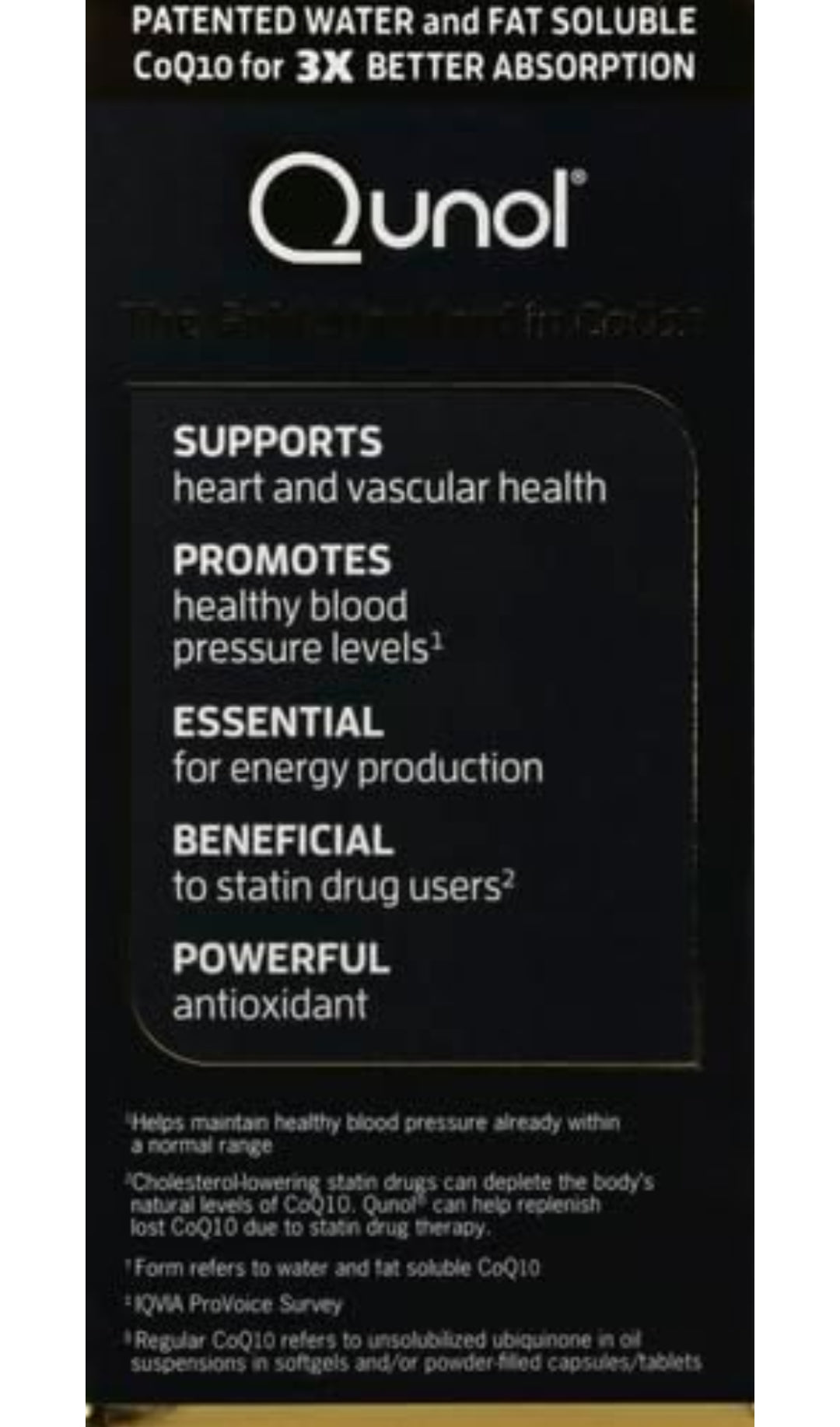 Qunol CoQ10 100mg Softgels