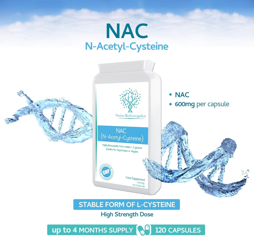 Swiss bioenergetics N-Acetyl Cysteine (NAC) 600 mg