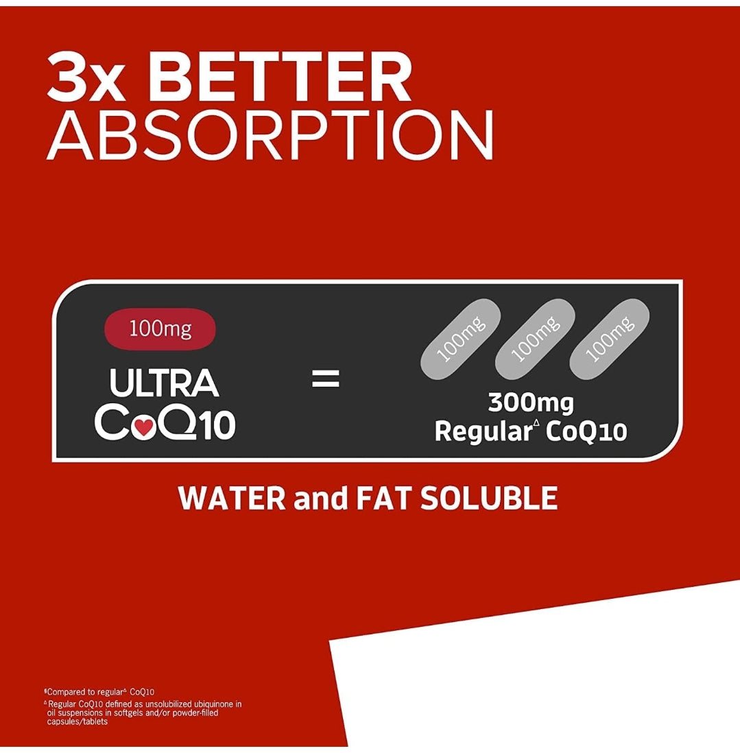 Qunol CoQ10 100mg Softgels