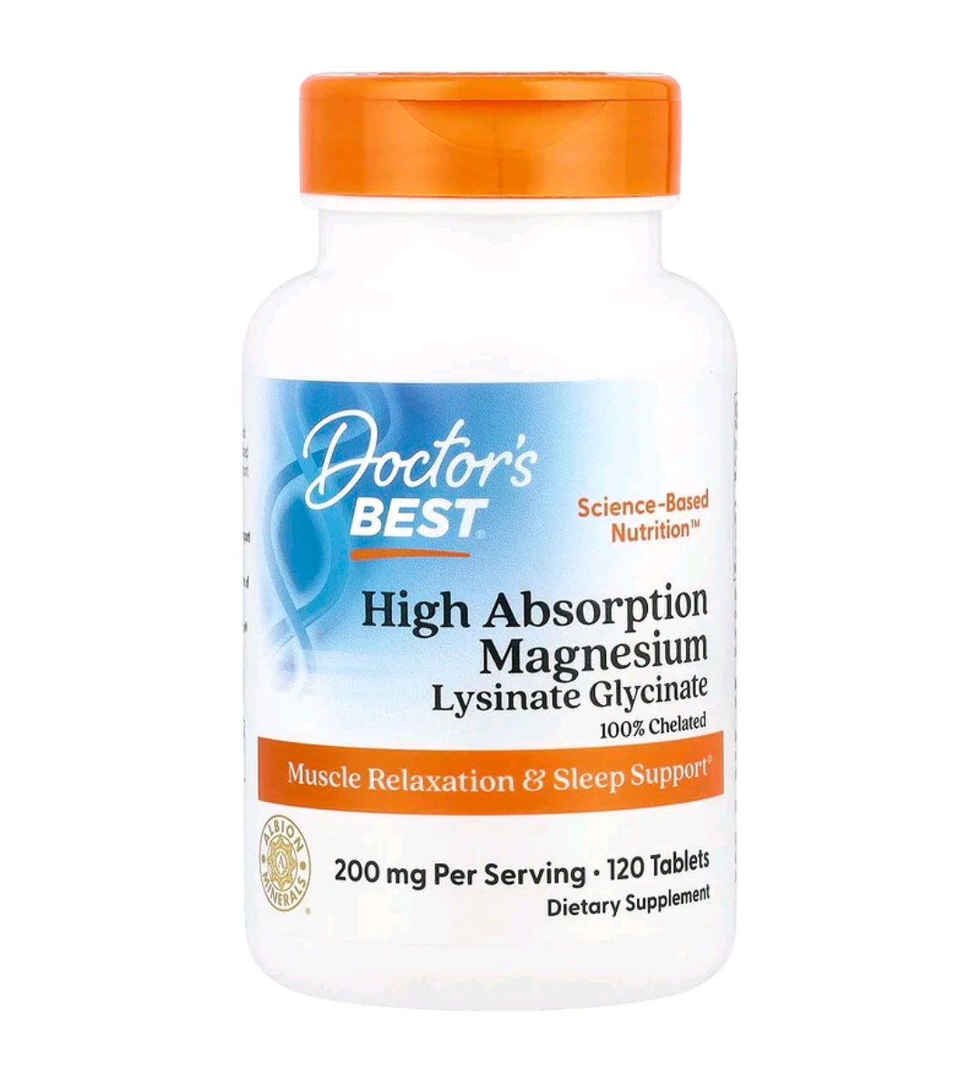 Doctor's best High absorption Magnesium 100 mg / 200 mg