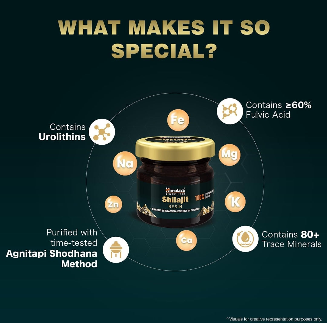 Himalaya Shilajit Resin | 20 g | Enhances Stamina, Energy, and Power | 100% Pure Himalayan *Shilajit