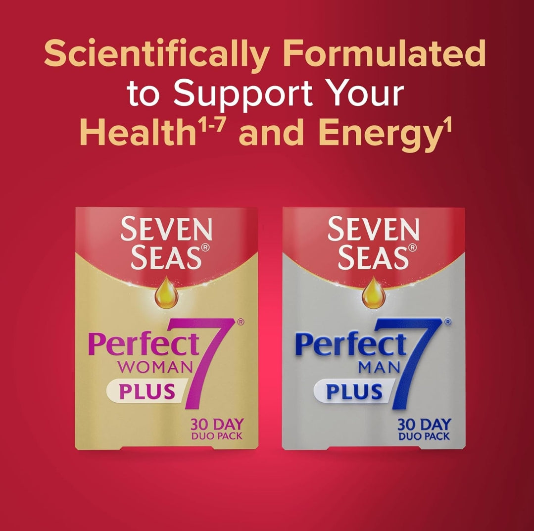 Seven Seas Perfect 7 Woman Plus, Multivitamin For Women With Omega-3,