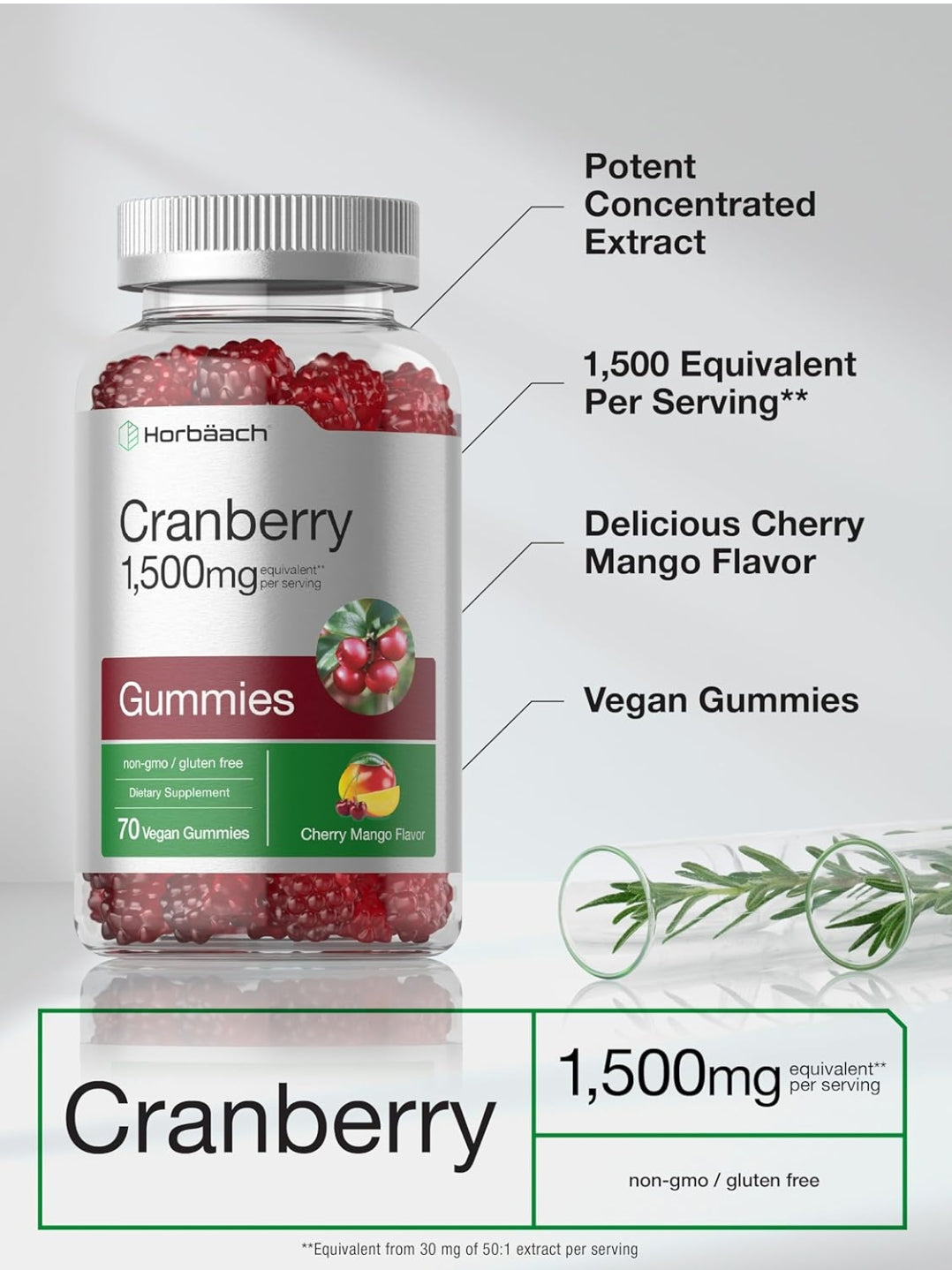 Horbäach Cranberry Gummies