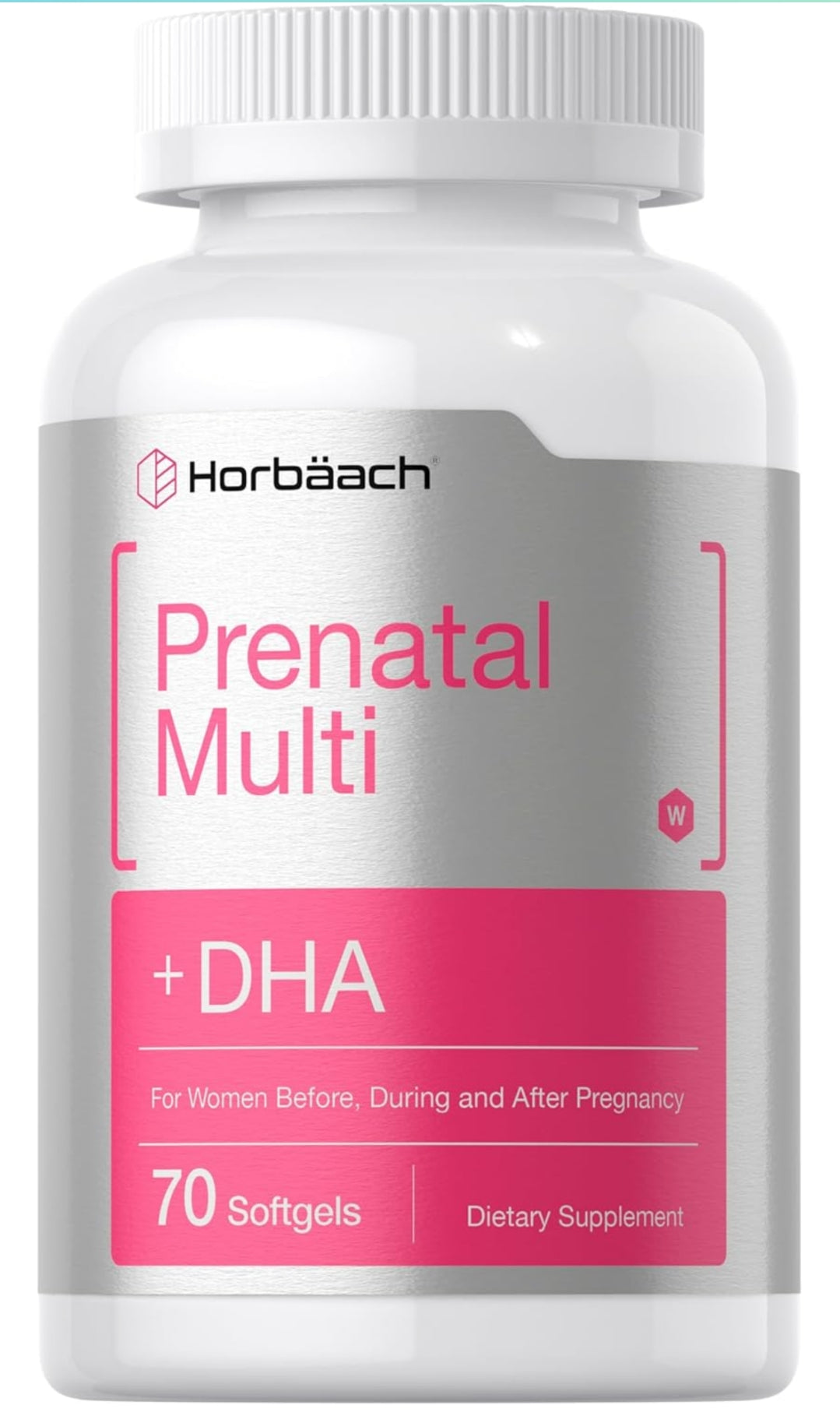 Horbäach Women's Prenatal Multivitamin with DHA, Iron and Folic Acid