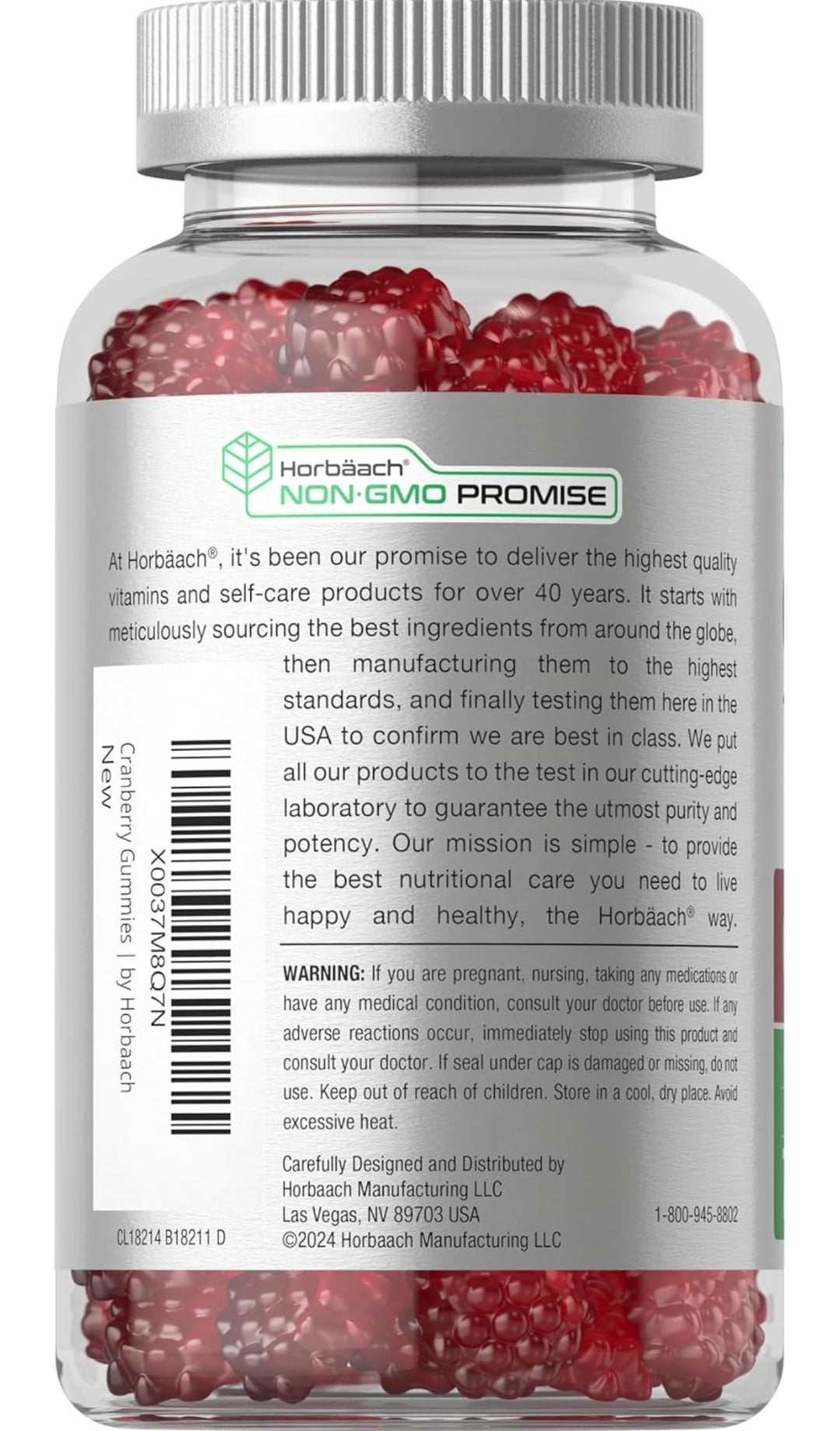 Horbäach Cranberry Gummies