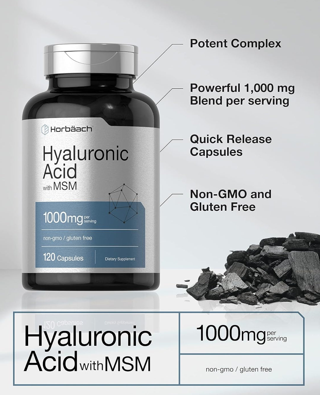 Horbäach Hyaluronic Acid with MSM