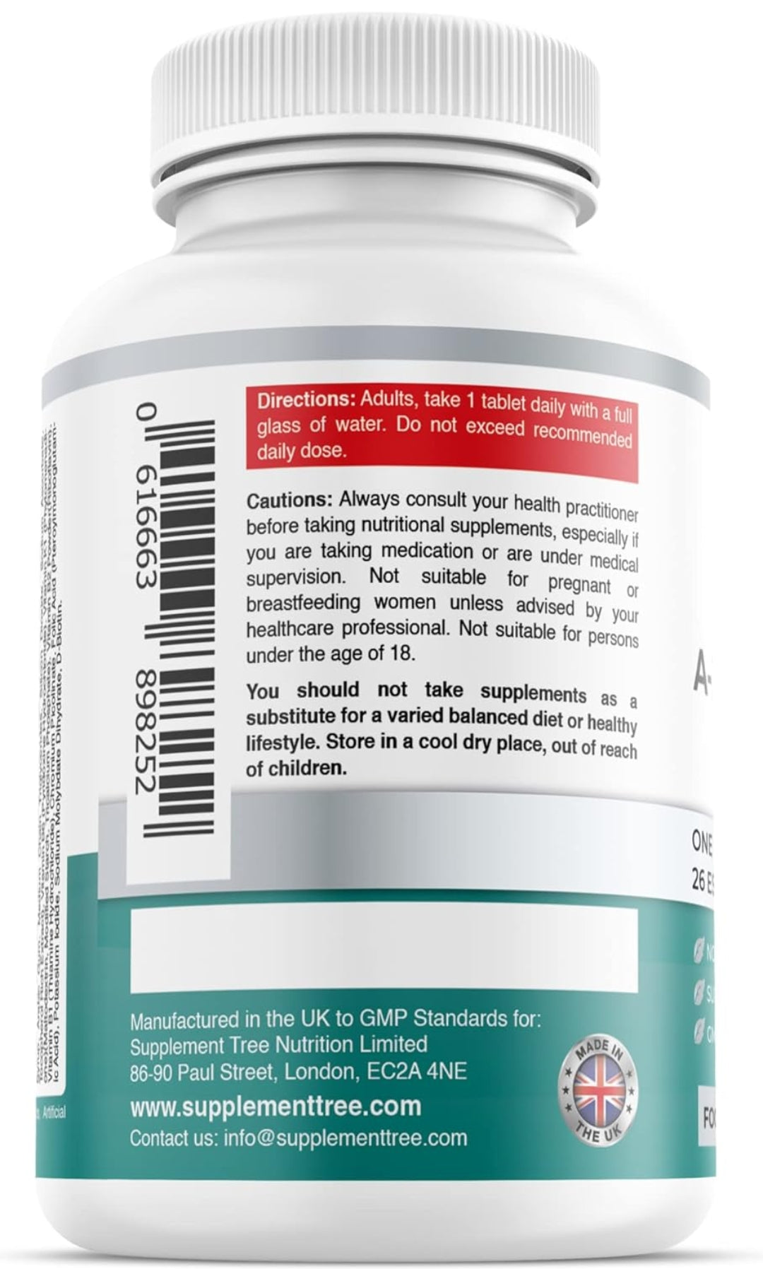 Supplement Tree A-Z Multivitamins and Minerals Tablets