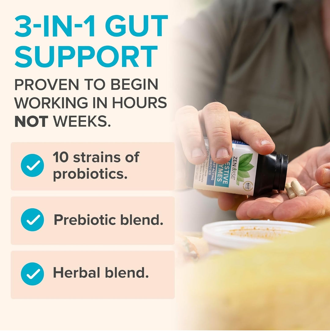 Zenwise Digestive Enzymes (Plus fast acting probiotics)