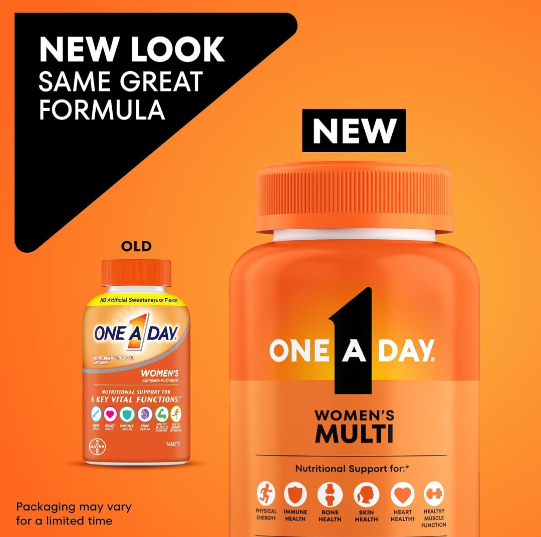 One A Day Women’s Multivitamin with Vitamin A, C, D, E and all 8 B vitamins