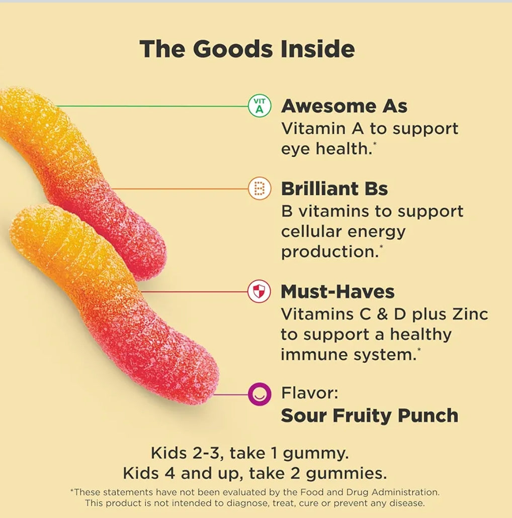 Olly kids Multivitamin Gummy Worms
