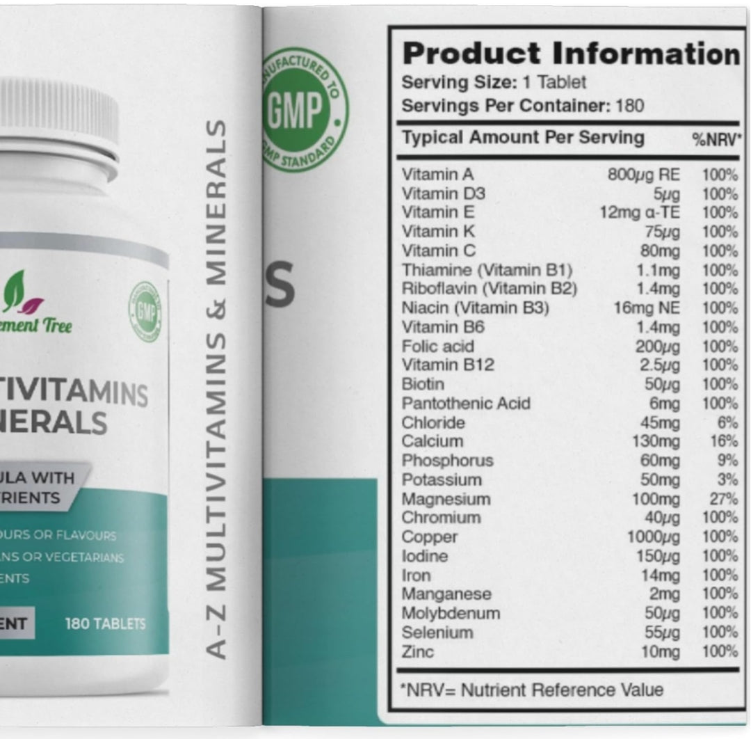 Supplement Tree A-Z Multivitamins and Minerals Tablets