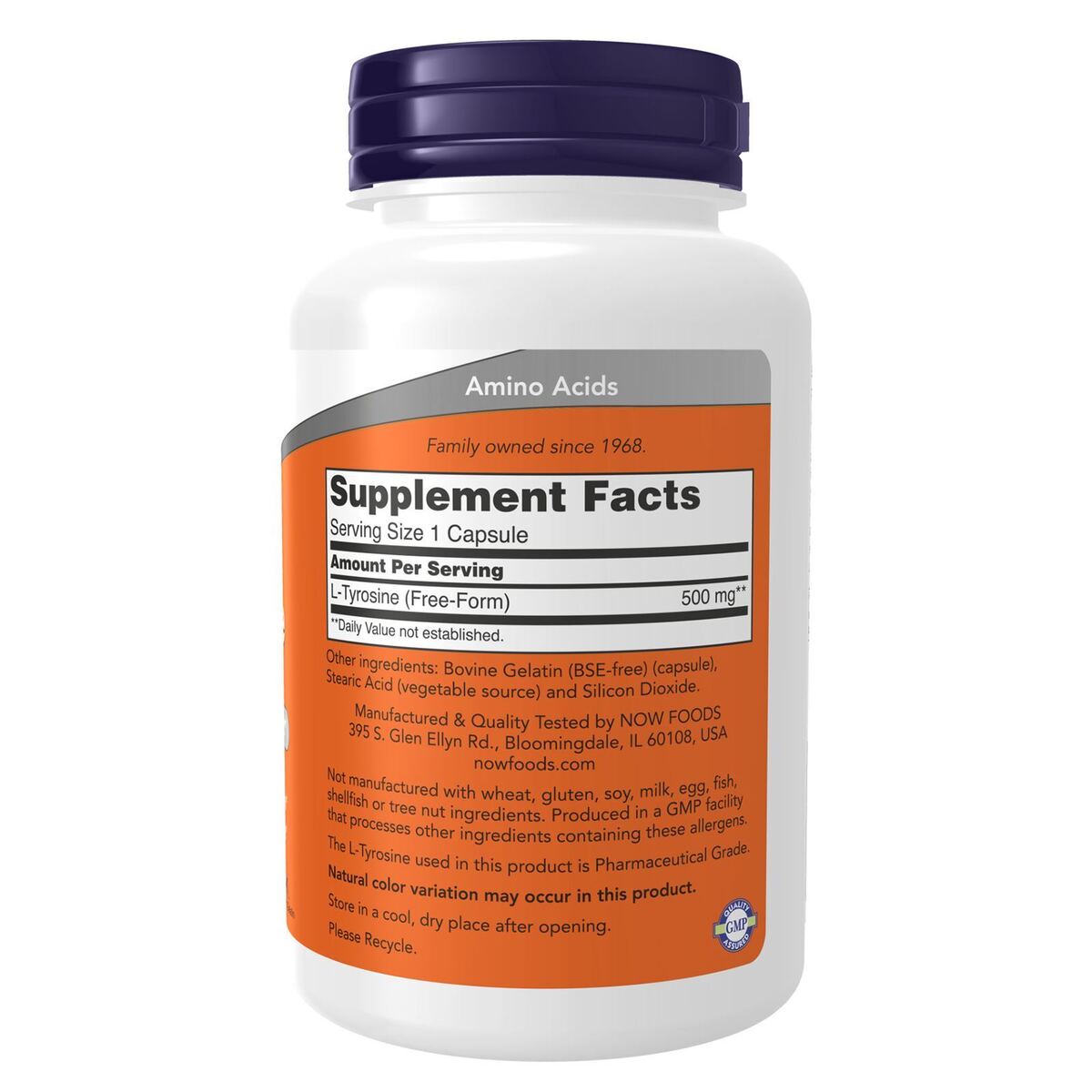 Now Foods L-Tyrosine, 500 mg