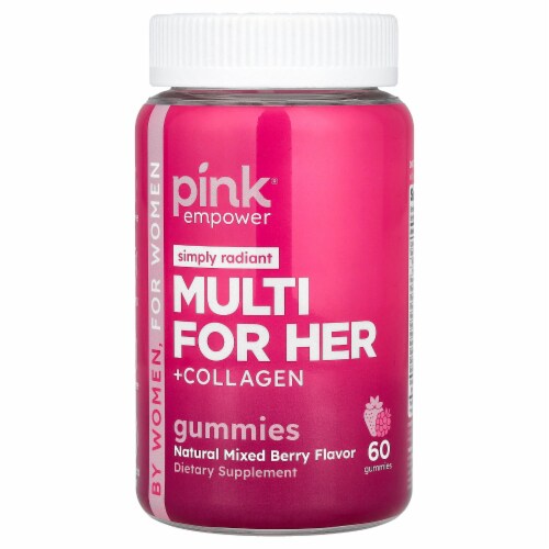 Pink empower Simply Radiant Multi For Her + Collagen Gummies