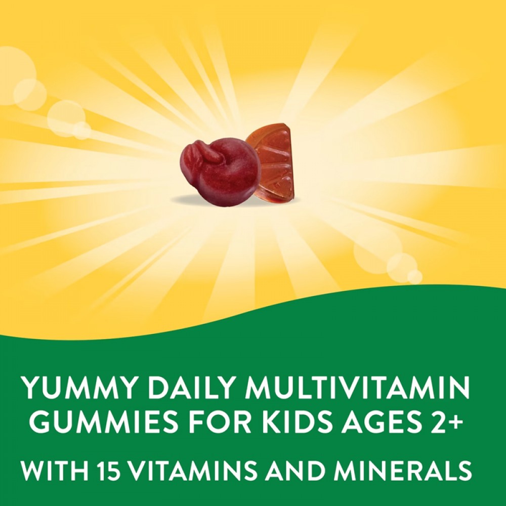 Alive! Kids, Complete Multivitamin, Cherry, Orange & Grape Gummies