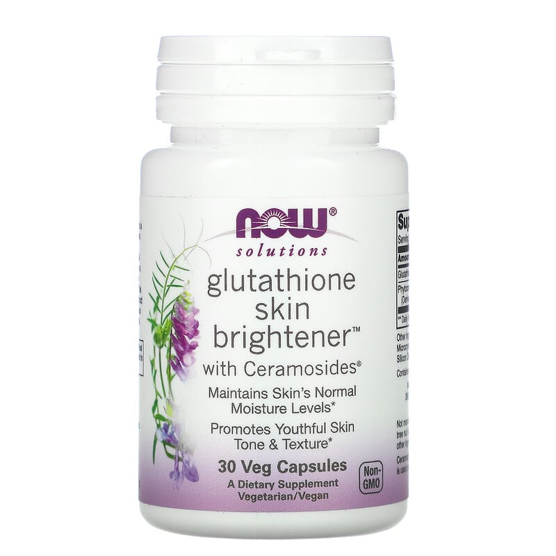 Now Foods Solutions, Glutathione Skin Brightener Capsules