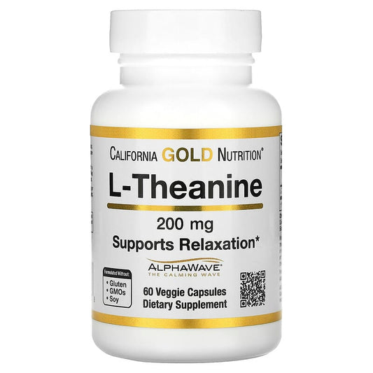 California Gold nutrition L-Theanine, Featuring AlphaWave