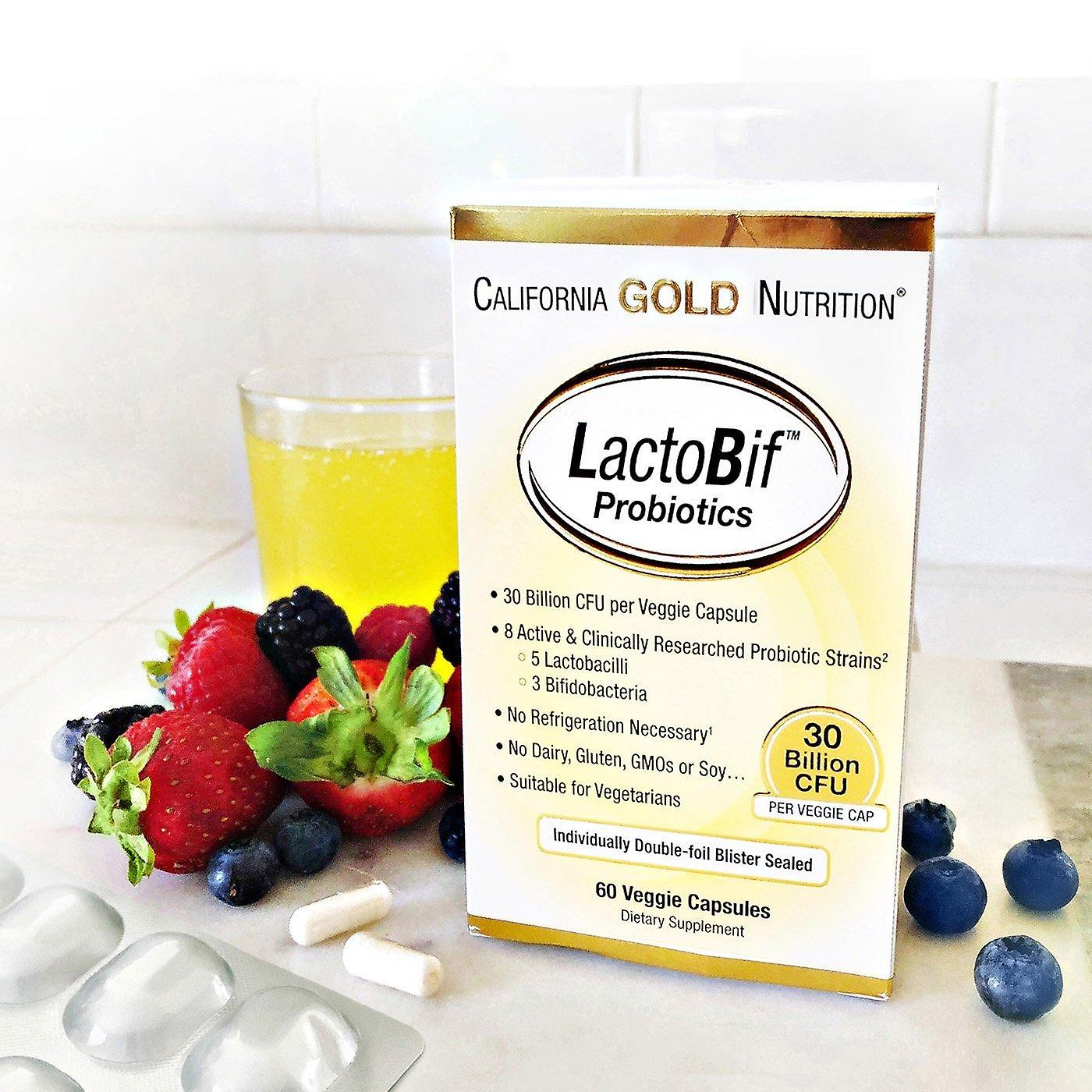 California Gold nutrition Lactobif 30 probiotics 30 billion CFU