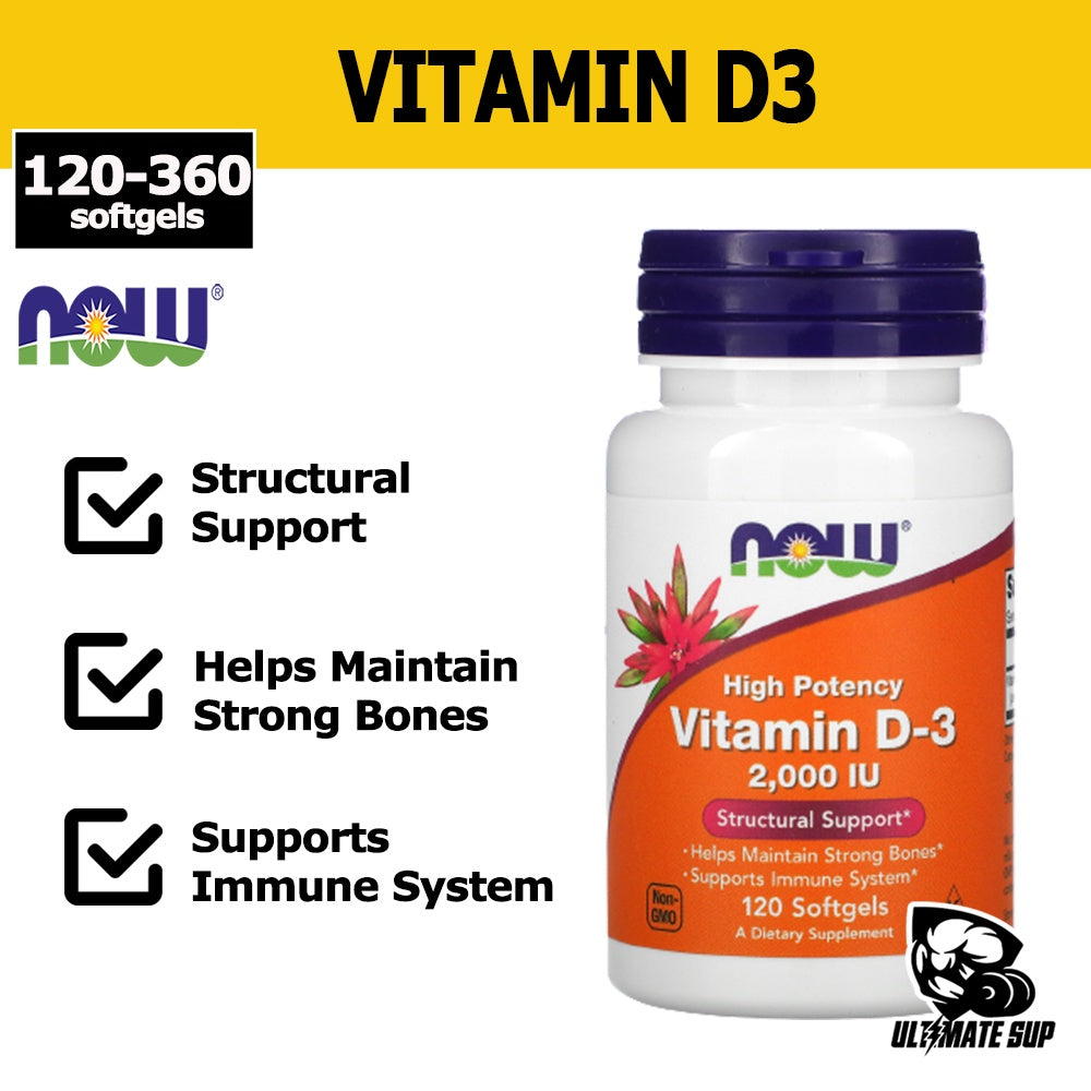 Vitamin D-3, High Potency Softgels