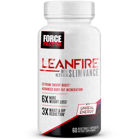 FORCE FACTOR LeanFire with Next-Gen SLIMVANCE Advanced Thermogenic Fat Burner