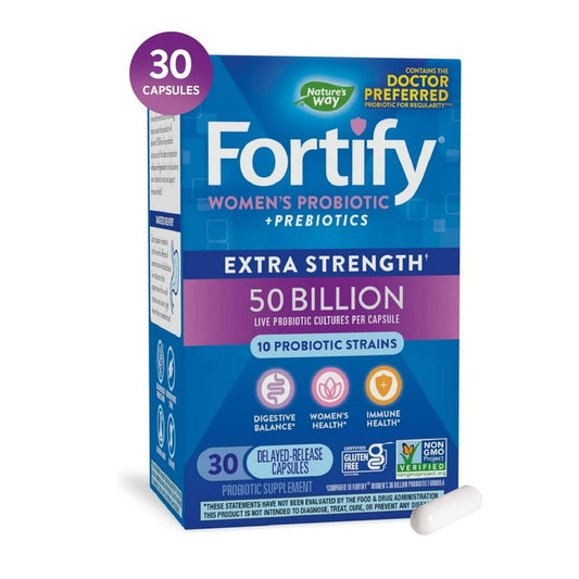 Nature's way Fortify Women's Probiotic + Prebiotics, Extra Strength, 50 Billion