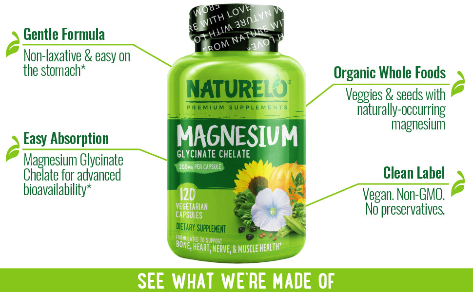 Naturelo Magnesium Glycinate Chelate Complex