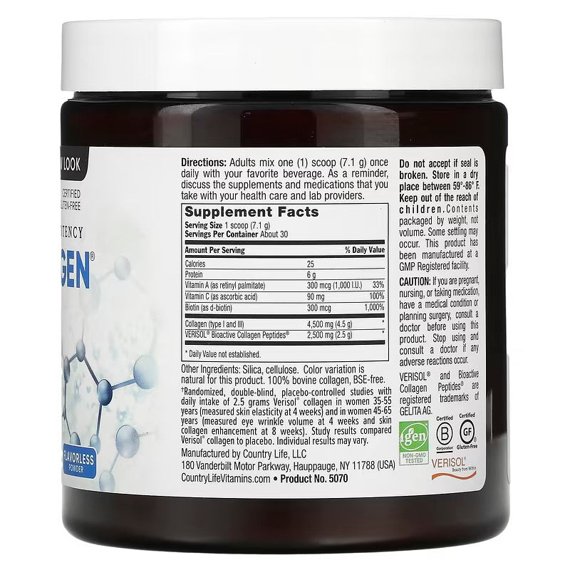 High Potency Maxi-Collagen 7000, Flavorless Powder