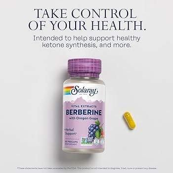 Solaray Berberine (250mg)with Oregon Grape (285mg), VegCaps