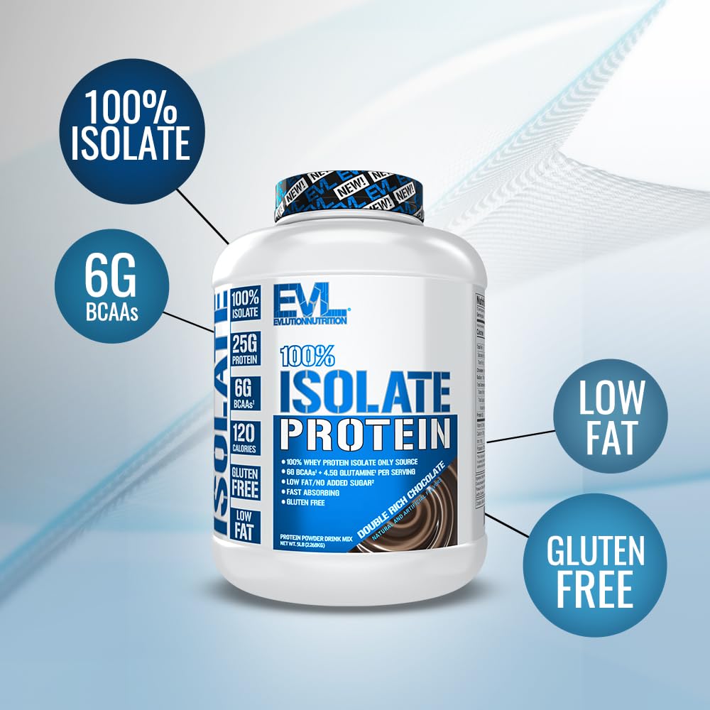 EVLution Nutrition, 100% Isolate Protein Powder