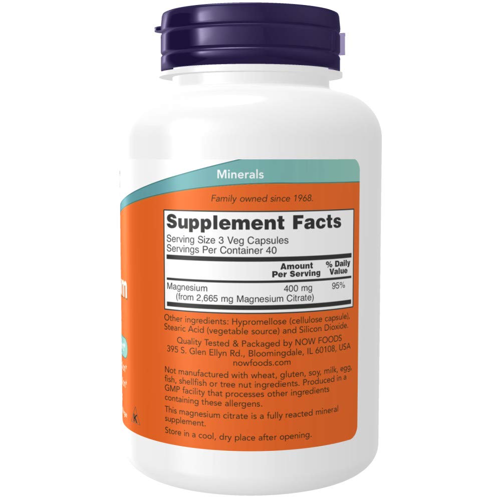 Now foods Magnesium Citrate 400mg