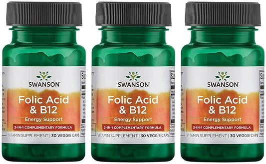 Swanson Folic Acid & B12