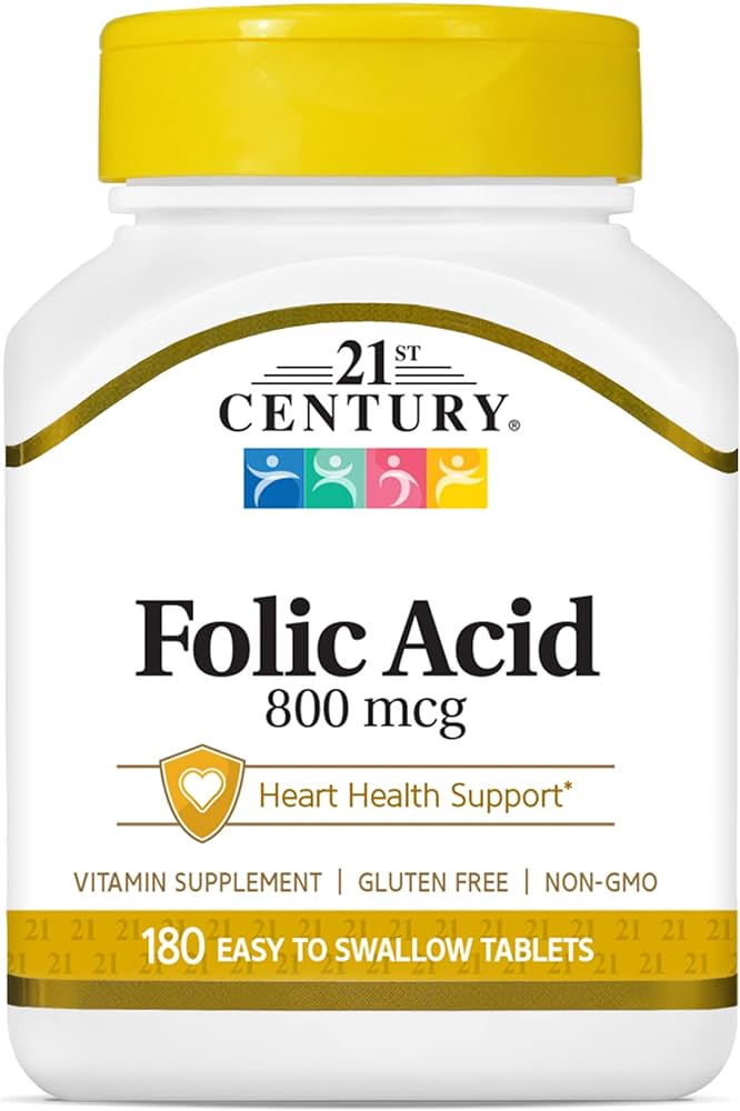 Folic Acid, 800 mcg, Swallow Tablets