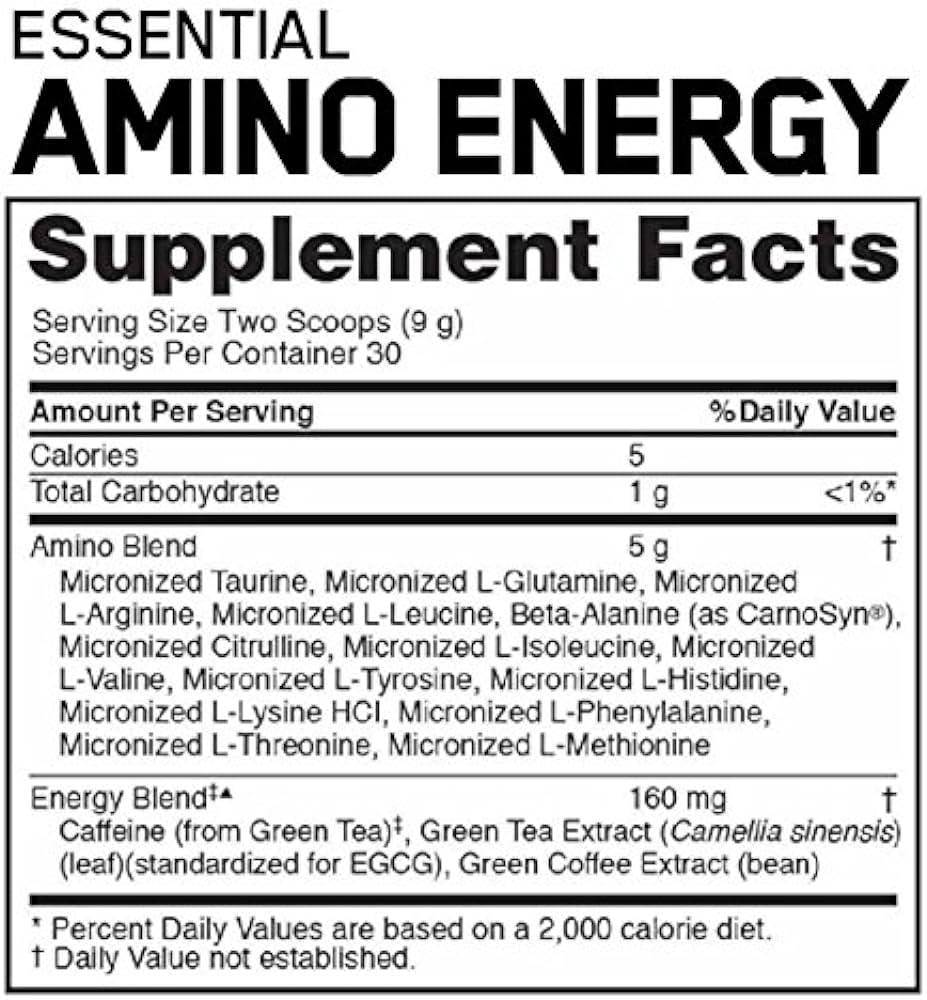 ON ESSENTIAL AMIN.O. ENERGY + ELECTROLYTES