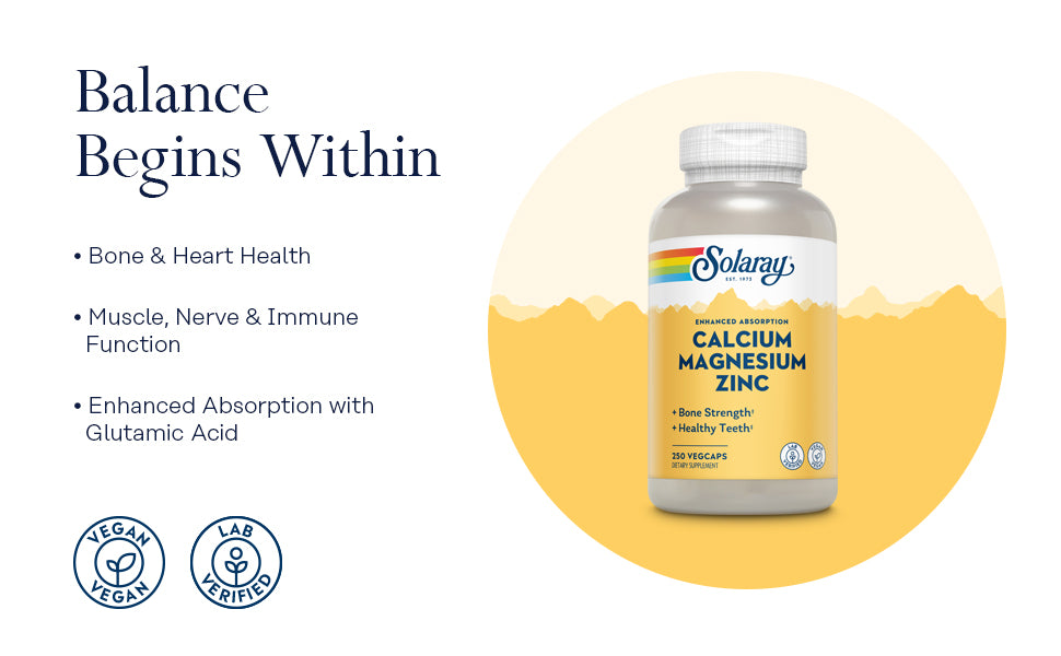 Solaray Calcium Magnesium Zinc