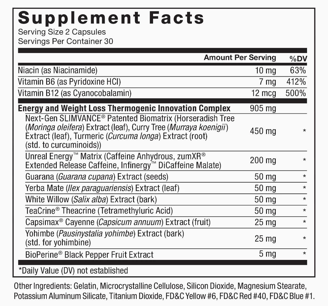 FORCE FACTOR LeanFire with Next-Gen SLIMVANCE Advanced Thermogenic Fat Burner