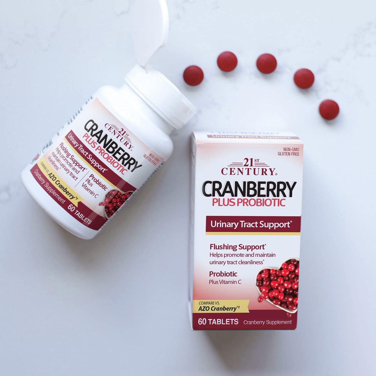 21st century Cranberry plus Probiotic Tablets 60 count