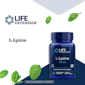L-Lysine, 620 mg, Vegetarian Capsules