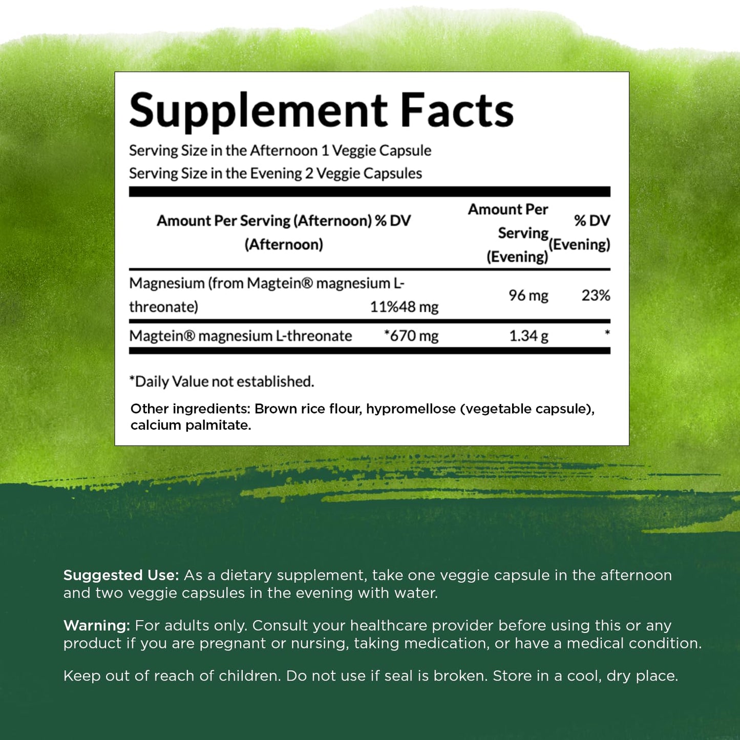 Swanson Magnesium L-Threonate, Veggie Capsules