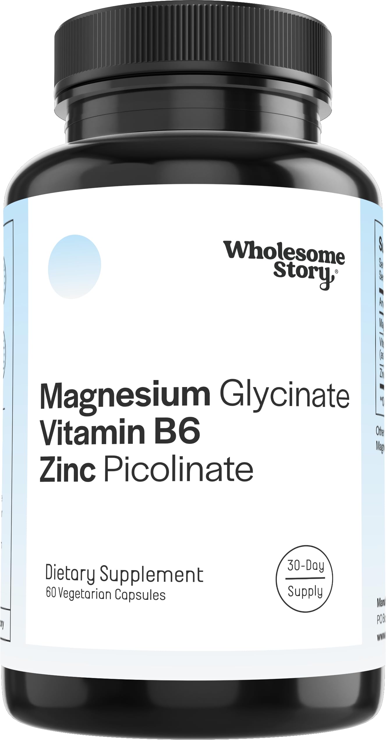 Magnesium Glycinate, Vitamin B6, Zinc Picolinate