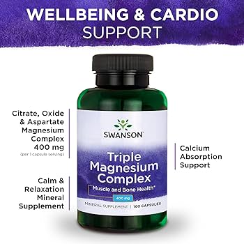 Swanson Triple Magnesium Complex, 400 mg