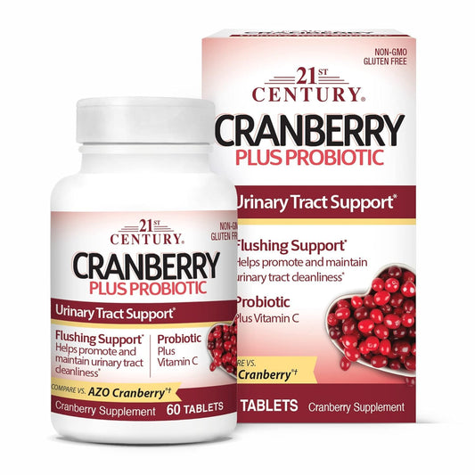 21st century Cranberry plus Probiotic Tablets 60 count