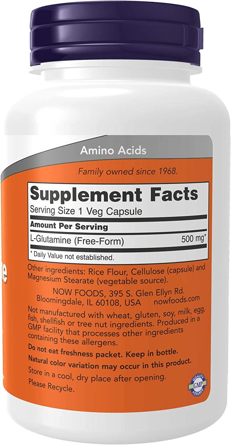 Now foods L-Glutamine, 500 mg