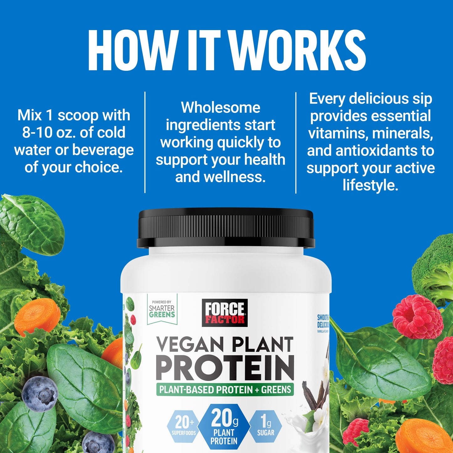 Force factor Smarter Greens Protein + Superfoods