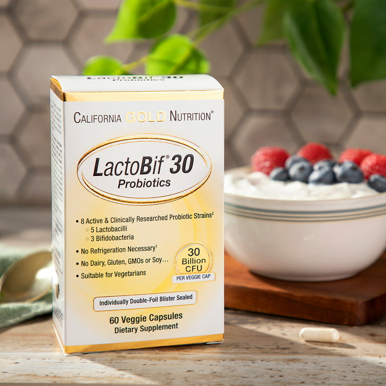 California Gold nutrition Lactobif 30 probiotics 30 billion CFU