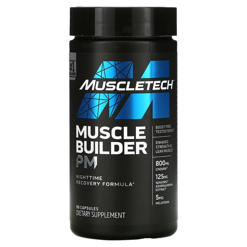 Muscle Builder PM, Nighttime Recovery Formula