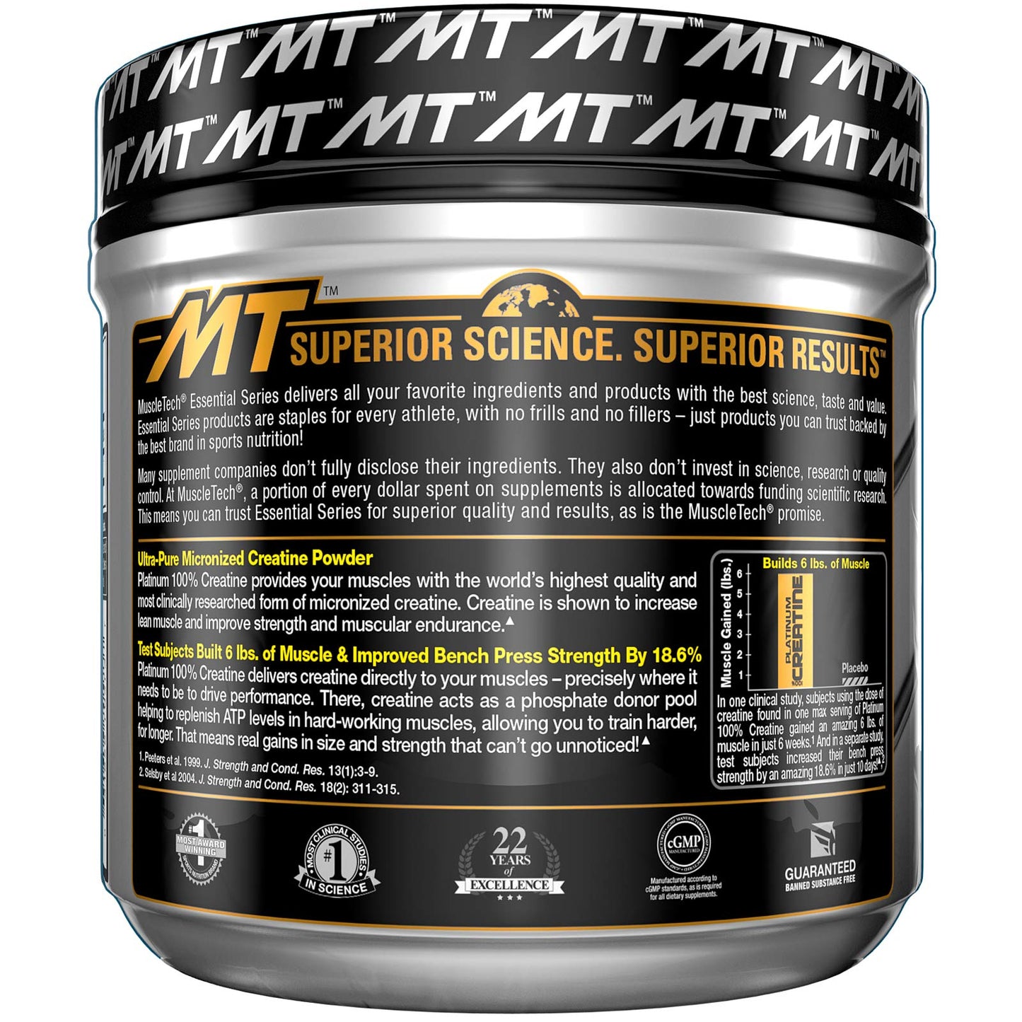 Muscle tech Essential Series, Platinum 100% Creatine