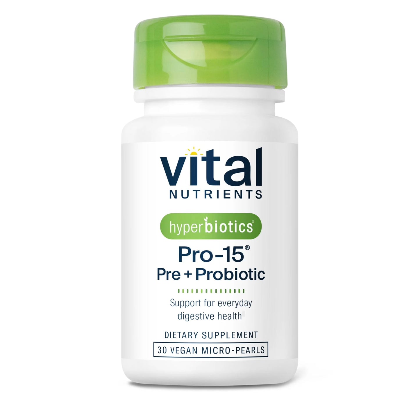 Hyperbiotics Vital Nutrients Pro-15 Prebiotics and Probiotics | 15 Science Backed Strains |