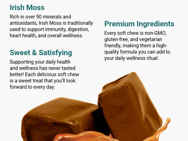 Fundamentals, Sea Moss, Salted Caramel, 30 Soft Chews