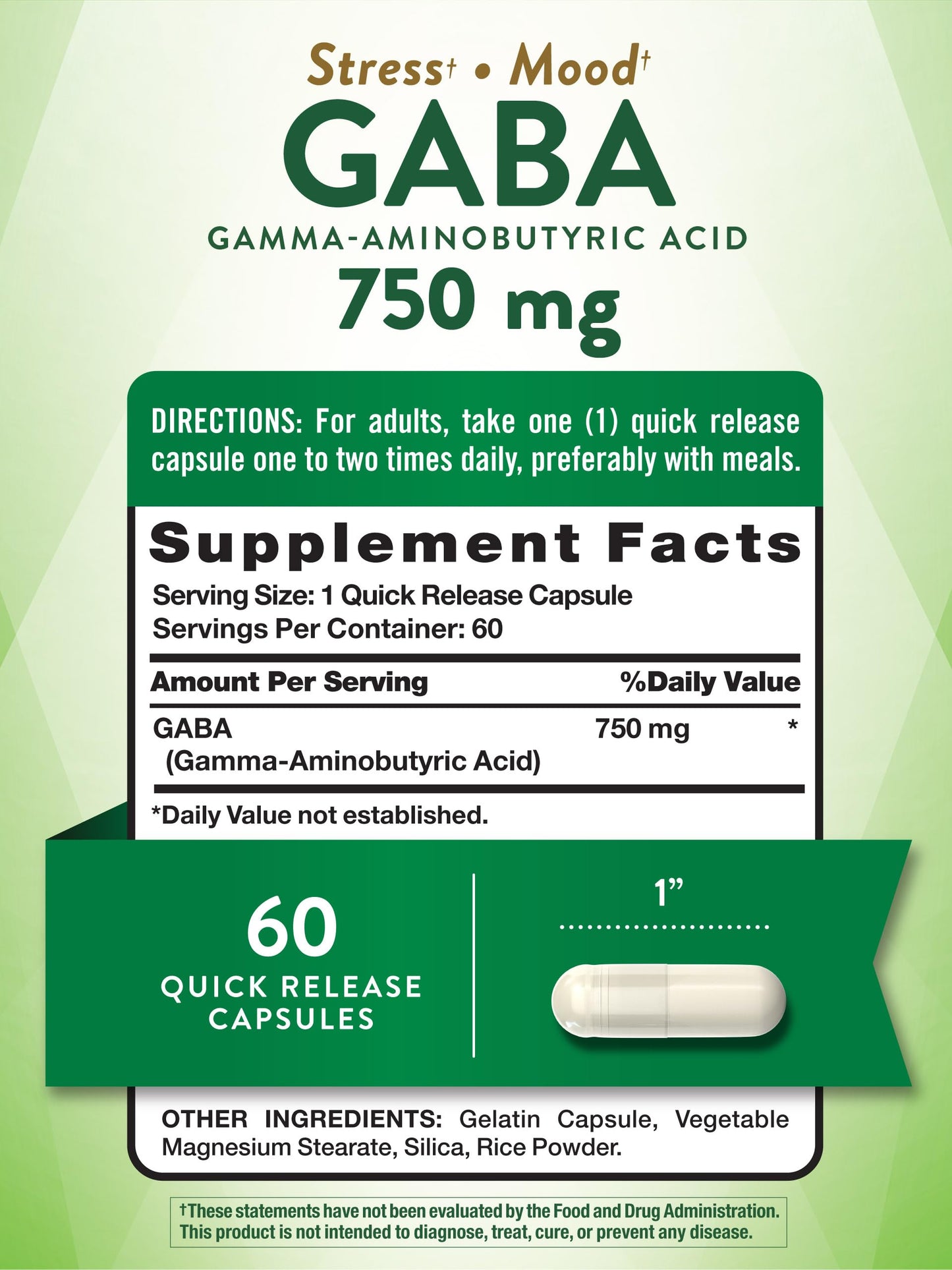 Gaba, Gamma Aminobutyric Acid