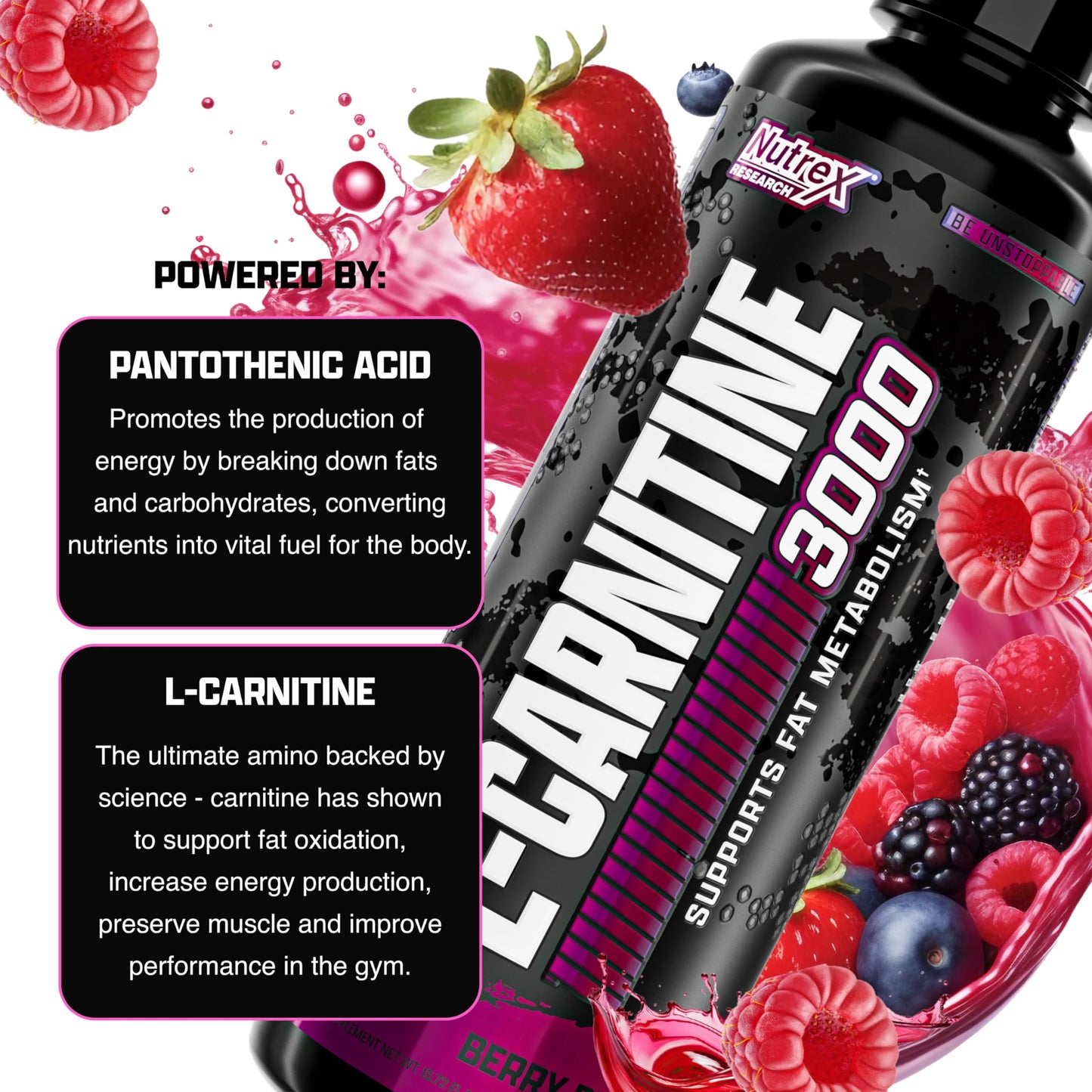 LIQUID CARNITINE 3000
Diet Support & Endurance